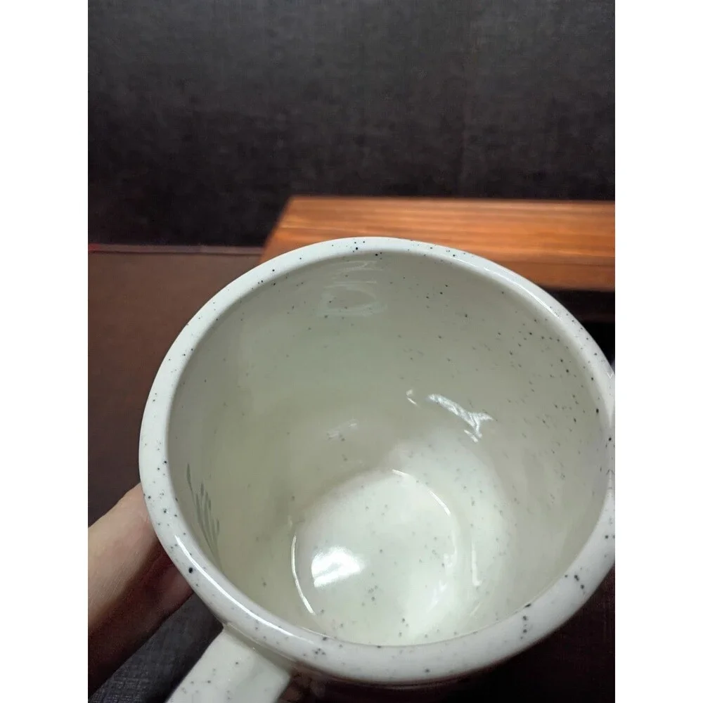 Anthropologie Elevenses Mug Rise & Shine Speckled Stoneware Coffee Cup